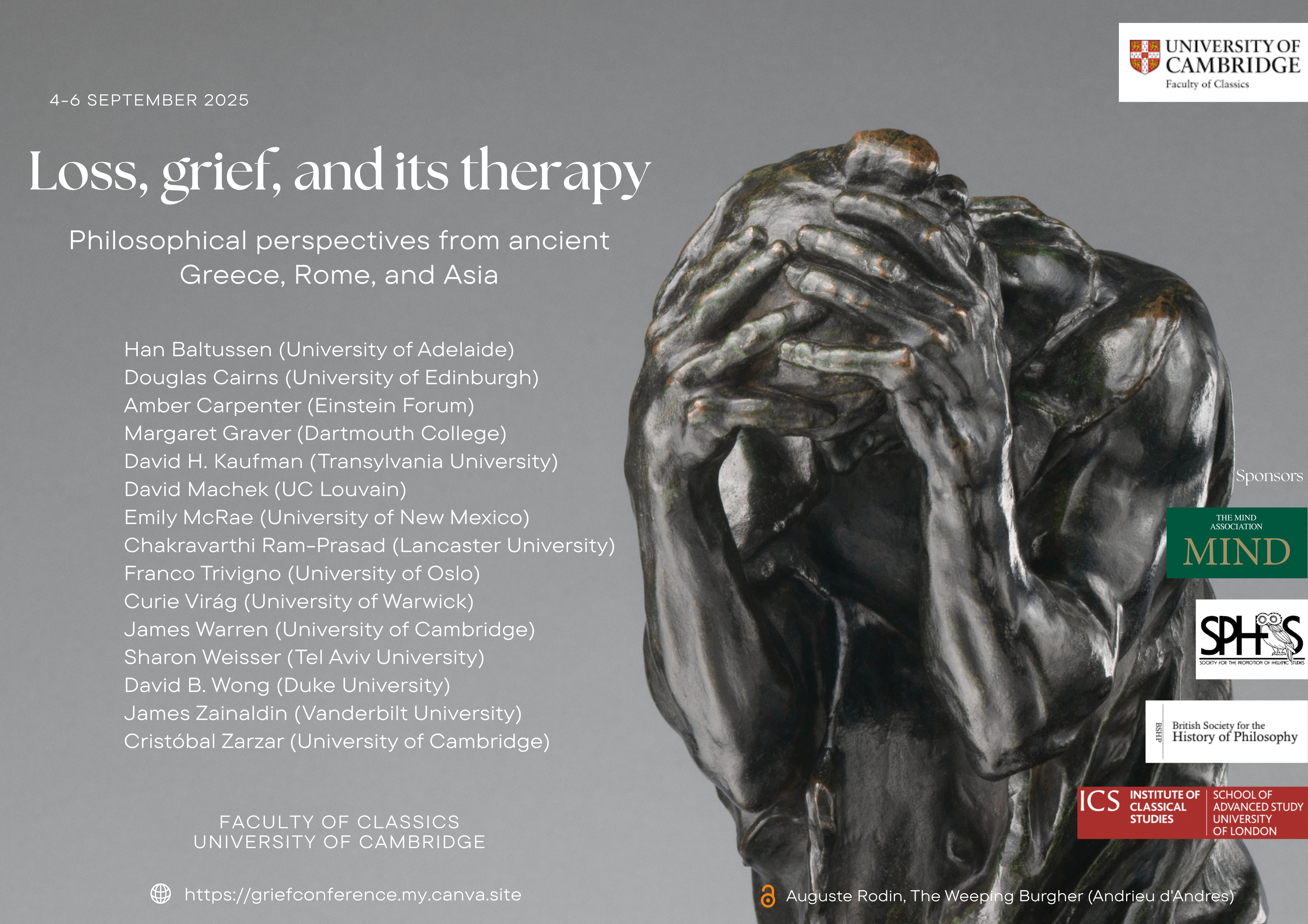 Loss, Grief, and its Therapy — Conference Poster